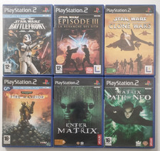 Lot 6 Jeux PS2 PAL Star Wars