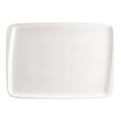 Plat rectangulaire white blanc - plat,