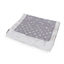 Louis Vuitton M71050 Echarpe Capri Scarf Silk Silver