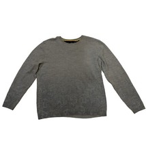 Robert Graham Laine Cashmere Grey Paisley Pullover Crew Neck Sweater Men’s Large