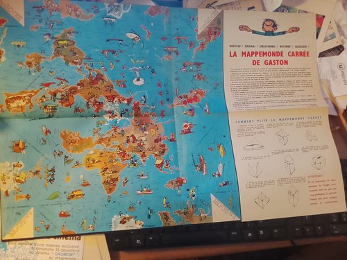 Mappemonde carrée gaston - carrée,