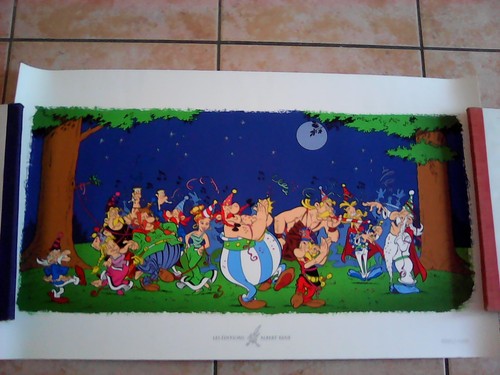 Serigraphie asterix banquet - asterix,