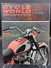 CYCLE WORLD AUG 66 Dot 250  Zundapp 100 Villiers Mettise Suz 120 Honda History 