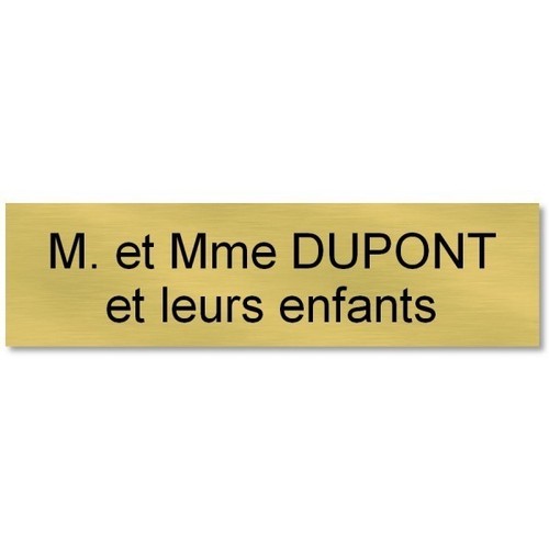 Plaque etiquette autocollante - plaque,