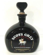 Antique Scots Grey Ceramic Whiskey Jug Bottle 12 Years Old 75cl