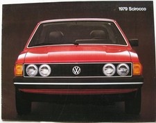 VOLKSWAGEN Scirocco Car Sales Brochure 1979 #63 53 96020 USA Print