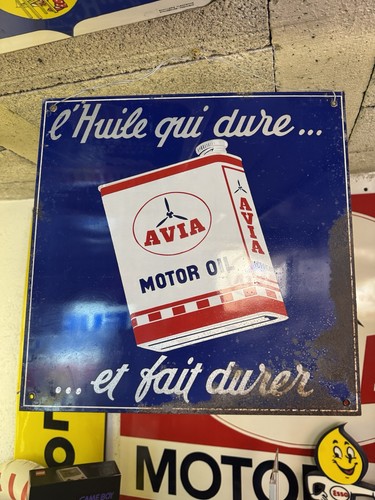 Tole avia plaque émaillée - tole,