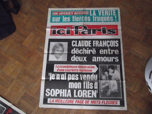 Claude francois affiche ici - francois,