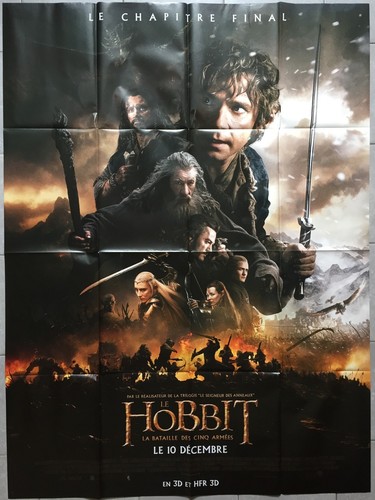 Affiche hobbit bataille des - affiche, le