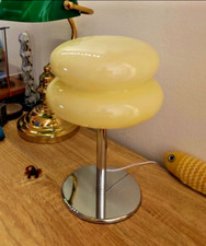 Lampe en verre Crème - socle