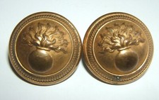 LOT DE 2 BOUTONS DORES