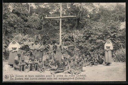 Carte postale congo les - postale, congo,