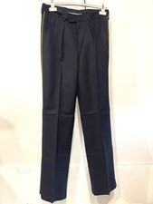 Antique Genuine Military Pants Gendarme Police Army Yellow Band Bidermann