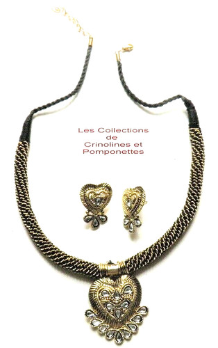 Parure collier boucles - parure, et