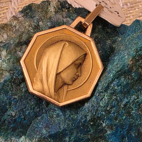 Médaille octogonale vierge - octogonale, de