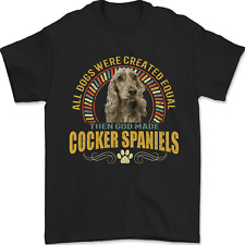 A Cocker Spaniel Dog Mens T-Shirt 100% Cotton