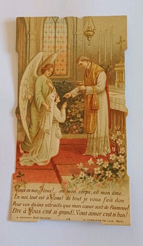 Ancienne image pieuse - image, souvenir