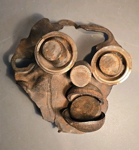 Visage sculpture métal art - sculpture,