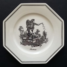 Superbe ASSIETTE porcelaine VILLEROY & BOCH 4 saisons PRINTEMPS par HENRI MOUZIN