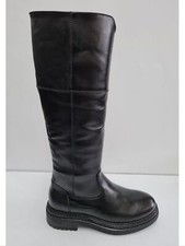 Jackal Bottes Femme En Cuir Avec Fermeture Éclair Et Élastique - NER (NOIR)