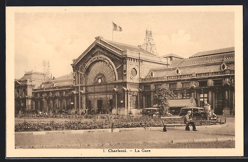 Cpa charleroi gare - la,