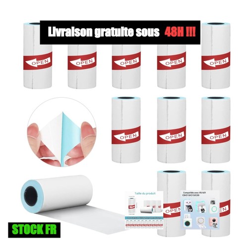 Papier thermique autocollant