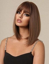 Perruque Synthétique Brune