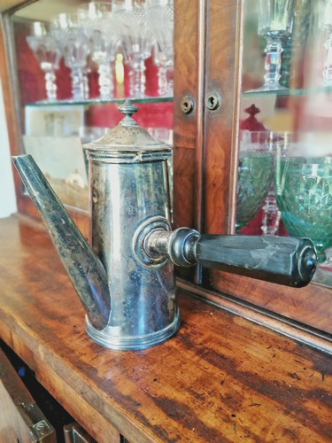 Chocolatière metal argenté - chocolatière,