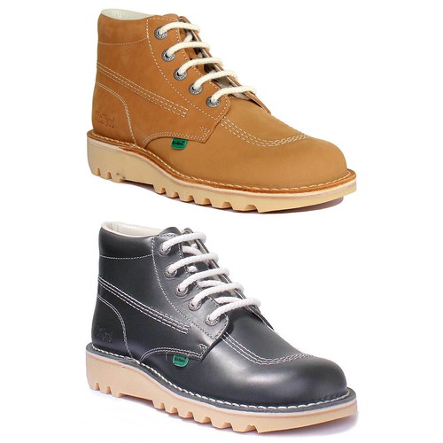 Bottes hautes cuir kickers - bottes,
