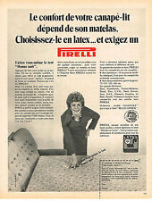 ADVERTISING ADVERTISING 034 1973 PIRELLI latex mattress BEAUTIFUL BEDDING