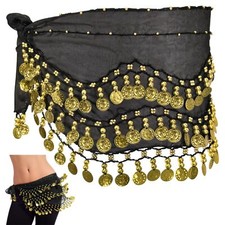 Ceinture Danse Orientale Femme Noir Belly Dance Foulard Femme Fille Foulard D...