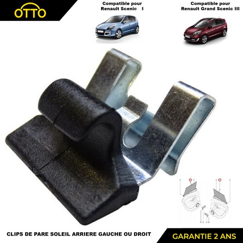 Clip rideau porte - de,