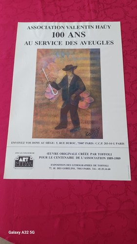 Affiche expo originale toffoli - affiche,