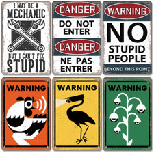 Garage Warning Beware Danger