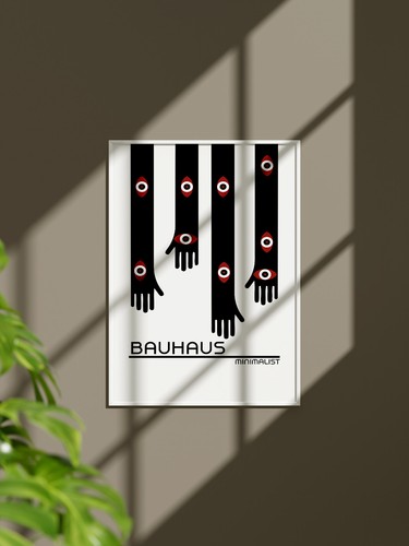 Affiche bauhaus minimaliste - bauhaus,