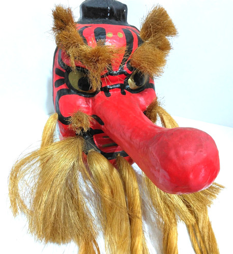 Masque tengu vintage papier - masque, en