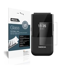2x Protection pour Nokia 2720 Flip arrière ecrán mat Verre souple Protecteur
