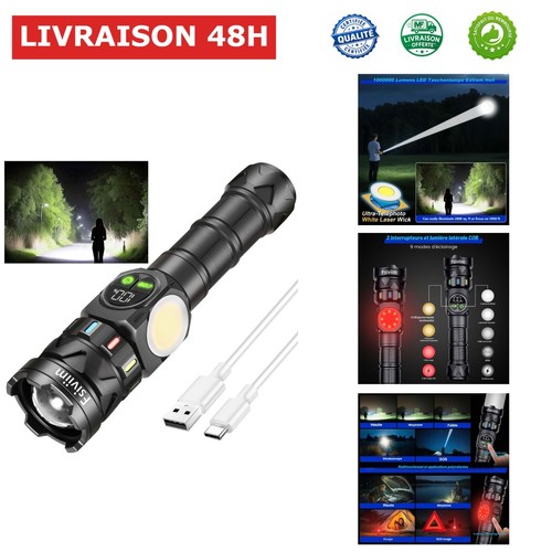 Lampe torche led 1000000 - led,