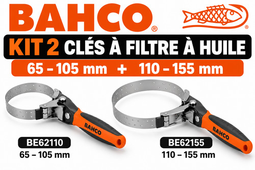 Bahco kit clés filtre à - 2,