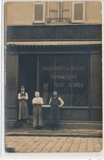 PHOTO CARD TO LOCATE: shoemaking "à l'intrepide" paris (?) shoes on