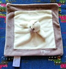 PP/ DOUDOU PLAT OSCAR J-LINE POULE OISEAU  BLANC GRIS TAUPE  TBE