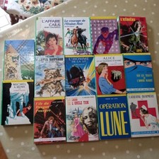 Bibliotheque Verte lot de 14 livres années 1960/70 Ancien Hachette Livre  enfant