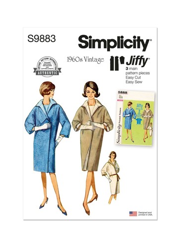 Simplicity 9883 patron - patron, couture
