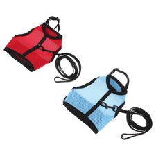 2 PCS Harnais Lapin Nain Laisse Pour Animaux De Compagnie Gilet