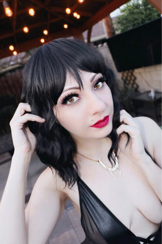 Perruque noire sexy adulte - perruque,