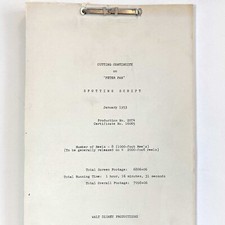 Peter Pan - Original 1953 Script from Walt Disney Productions