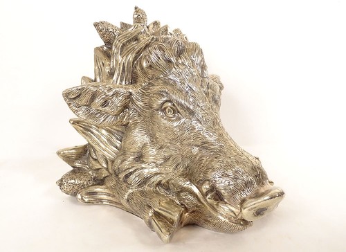 Sculpture tête sanglier