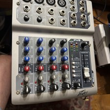 Peavey PV6 6-Channel Compact Stereo Live Sound Microphone/Line Audio Mixer