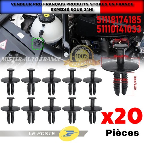 Clips fixation rivet - 20,