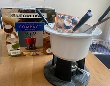 LeCreuset Table Top Compact Fondue Set.  New & Unused. Open Box.